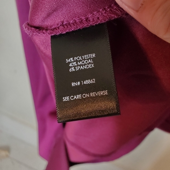 Torrid Sheath Dress, Short Sleeve Bodycon Midi Dress Boatneck Size 2x Purple - Picture 8 of 9